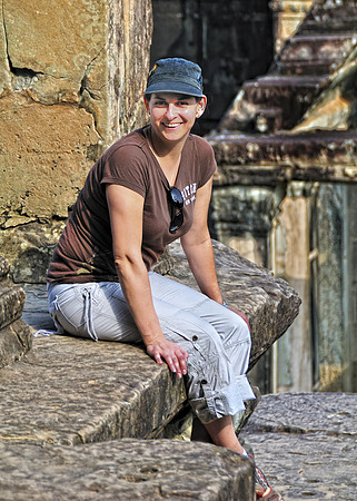 Taking a break- Angkor Wat