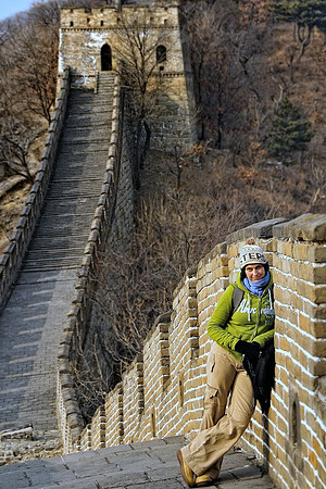 Franzi at the Great Wall