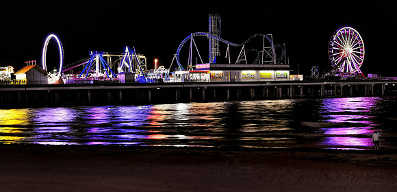 7389 - Galveston Island Beach - Texas, Pleasure Pier