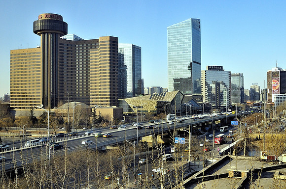 Hotel Room View of Beijing