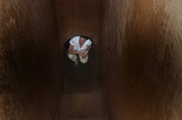Franzi Explores the tunnels