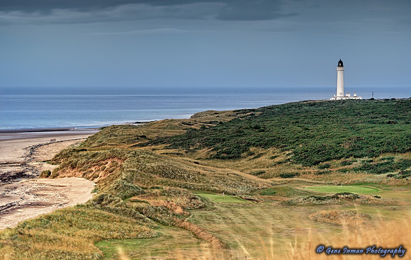 Lossiemouth Lighthouse on Scottish Coast - Scotland, UK
