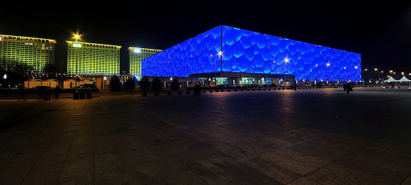 Aquatic Center, Water Cube - Beijing China -Night