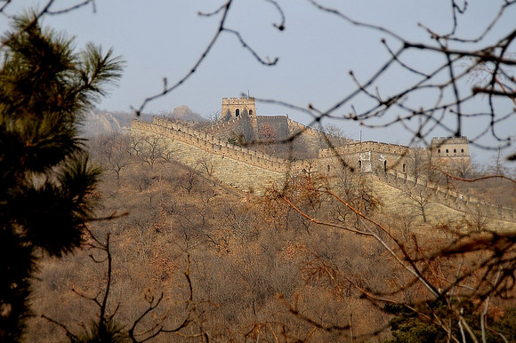 View heading up to the Wall